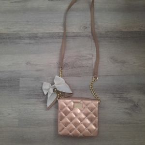 ⭐️SALE⭐️Betsey Johnson Rose Gold Crossbody Purse